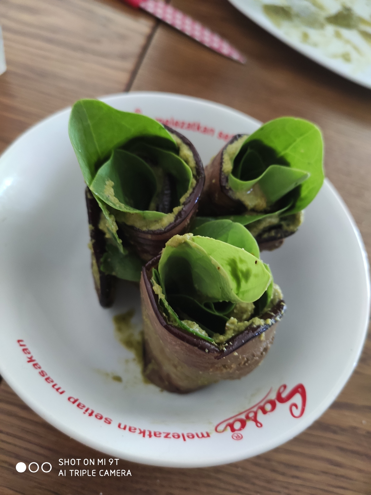 EGGPLANT ROLLS &amp; COCONUT CHUTNEY 